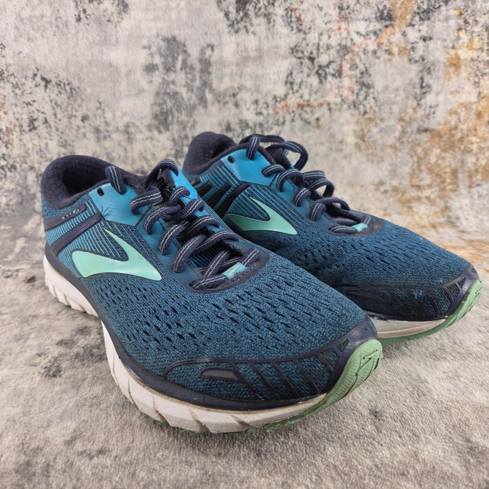 Brooks Adrenaline GTS 18 Running Shoes Womens 6.5B Blue 1202681B495 Gym Fitness